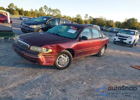 1998 Buick Century Custom из США, поврежденный, VIN 2G4WS52M3W1427599